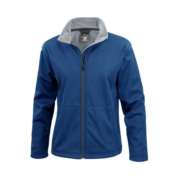 Damska Kurtka Soft Shell Core. Niebieskie kurtki RESULT, s, bez wzorów, z elastanu, bez kaptura. Za 152.99 zł.