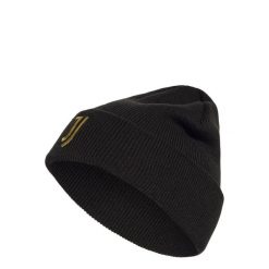 Czapka JUVENTUS WOOLIE. Czarne czapki zimowe adidas, bez wzorów, z dzianiny, sportowe. Za 119.00 zł.