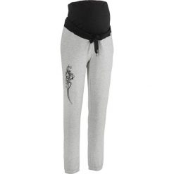 Spodnie dresowe ciążowe bonprix jasnoszary melanż. Spodnie sportowe marki bonprix. Za 59.99 zł.