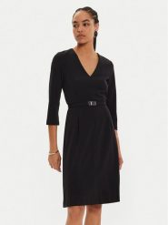 Calvin Klein Sukienka koktajlowa K20K207471 Czarny Regular Fit. Czarne sukienki Calvin Klein, bez wzorów, z syntetyku, wizytowe, bez kołnierzyka, bez ramiączek. Za 469.99 zł.