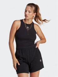 Adidas Top adicolor Essentials IB9110 Czarny Slim Fit. Czarne topy adidas, xs, bez wzorów, z bawełny, bez kołnierzyka, bez ramiączek. Za 89.99 zł.