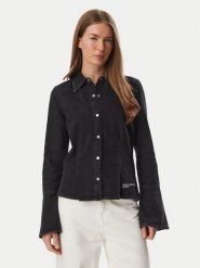 Karl Lagerfeld Jeans Koszula jeansowa B4W11007 Czarny Slim Fit. Czarne koszule Karl Lagerfeld Jeans, l, bez wzorów, z bawełny, bez kołnierzyka, bez ramiączek. Za 549.99 zł.