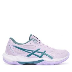 Buty halowe Asics. Fioletowe buty treningowe ASICS, bez wzorów, bez zapięcia. Za 309.99 zł.