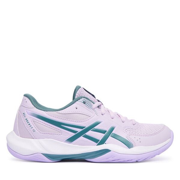 Buty halowe Asics. Fioletowe buty sportowe lifestyle ASICS, bez wzorów, sportowe, bez zapięcia. Za 309.99 zł.
