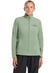 Jack Wolfskin Kurtka polarowa "Taunus" w kolorze zielonym rozmiar: S. Zielone kurtki Jack Wolfskin, s, bez wzorów, z materiału, bez kaptura. Za 149.66 zł.