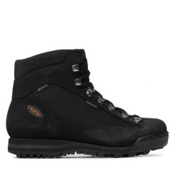 Trekkingi Aku. Czarne buty trekkingowe Aku, z gore-texu, bez zapięcia. Za 649.99 zł.