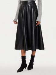 Marella Spódnica z imitacji skóry Lepanto 2423776024 Czarny Regular Fit. Czarne spódnice Marella, s, bez wzorów, ze skóry. Za 539.99 zł.