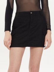 ONLY Spódnica mini Malfy-Caro 15310982 Czarny Regular Fit. Czarne spódnice ONLY, m, bez wzorów, z wiskozy, mini. Za 79.99 zł.