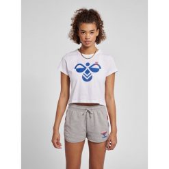 Damski crop top Hummel IC Texas. Białe topy Hummel, l, bez wzorów, sportowe, bez kołnierzyka, bez ramiączek. Za 131.50 zł.