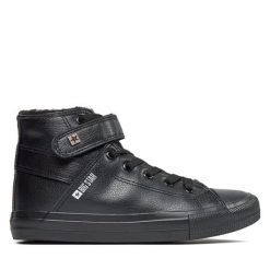 Trampki Big Star Shoes. Czarne trampki BIG STAR SHOES, bez wzorów, retro, bez zapięcia. Za 109.99 zł.