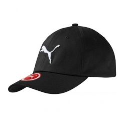 Czapka Z Daszkiem Dla Dorosłych Unisex Big Cat. Czarne czapki z daszkiem Puma, bez wzorów. Za 93.99 zł.