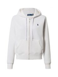 Polo Ralph Lauren Damska kurtka dresowa Kobiety Bawełna biały jednolity, XL. Białe kurtki Polo Ralph Lauren, xl, bez wzorów, z bawełny, bez kaptura. Za 859.95 zł.