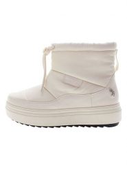 U.S. Polo Assn. Botki zimowe w kolorze kremowym rozmiar: 37. Brązowe botki U.S. Polo Assn., bez wzorów, bez obcasa, bez zapięcia. Za 170.07 zł.