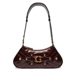 Torebka Guess. Czarne listonoszki Guess, z aplikacjami, bez dodatków. Za 400.99 zł.