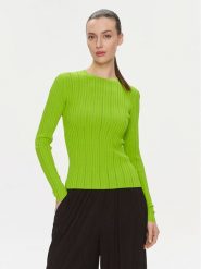 Samsøe Samsøe Bluzka Lea F23400041 Zielony Slim Fit. Zielone bluzki Samsøe & Samsøe, s, bez wzorów, z wiskozy, bez kołnierzyka, bez ramiączek. Za 549.99 zł.