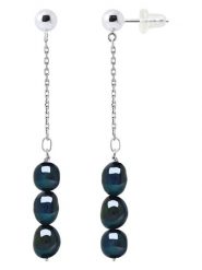 Pearline Srebrne kolczyki-wkrętki z perłami rozmiar: onesize. Niebieskie kolczyki Pearline, z perłą, srebrne. Za 195.99 zł.