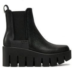 Botki United Nude. Czarne botki United Nude, bez wzorów, bez obcasa, na koturnie, bez zapięcia. Za 899.99 zł.