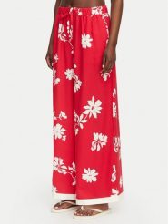 Seafolly Spodnie materiałowe Mayflower 55737-PA Czerwony Wide Leg. Czerwone spodnie materiałowe Seafolly, bez wzorów, z materiału. Za 462.99 zł.