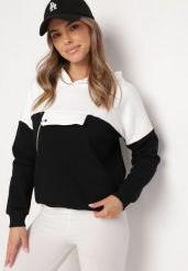 Czarna Bluza z Kapturem i Ozdobnym Łańcuszkiem Umabelle. Czarne bluzy Born2be, bez wzorów, z bawełny, casualowe, bez ramiączek, z kapturem. W wyprzedaży za 93.49 zł.