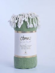 Ottoman Chusta hammam "Raute" w kolorze zielonym - 190 x 105 cm rozmiar: onesize. Zielone chusty Ottoman, bez wzorów, z bawełny. Za 65.99 zł.