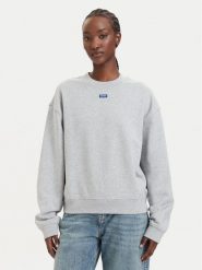HUGO Bluza Dekessa 50534344 Szary Regular Fit. Szare bluzy Hugo, xl, bez wzorów, z bawełny, bez ramiączek, bez kaptura. Za 399.99 zł.