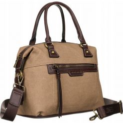 Shopperka materiałowa David Jones 6801-4 TAUPE j. brązowa. Brązowe torebki klasyczne David Jones, bez wzorów, z materiału, bez dodatków. Za 179.99 zł.