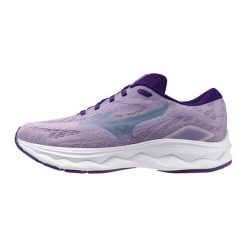 Damskie buty do biegania Mizuno Wave Serene. Fioletowe buty do biegania Mizuno, bez wzorów, bez zapięcia, do biegania, mizuno wave. Za 299.99 zł.