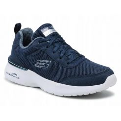 Buty Damskie Skechers Dynamight Granatowe Lekkie Sportowe. Niebieskie buty sportowe lifestyle Skechers, bez wzorów, sportowe, bez zapięcia, skechers sport. Za 255.00 zł.