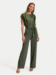 Swing Kombinezon 3AG01000 Zielony Loose Fit. Zielone sukienki Swing, bez wzorów, z syntetyku, bez kołnierzyka, bez ramiączek. Za 869.99 zł.