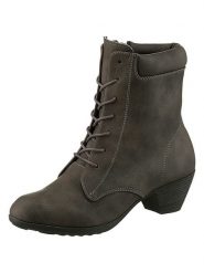 Heine Botki w kolorze szarobrązowym rozmiar: 36. Brązowe botki Heine, bez wzorów, eleganckie, bez obcasa, bez zapięcia. Za 104.99 zł.