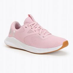 Buty Damskie Treningowe Under Armour W Charged Aurora 2. Czerwone buty treningowe Under Armour, bez wzorów, bez zapięcia, na fitness i siłownię. Za 369.99 zł.
