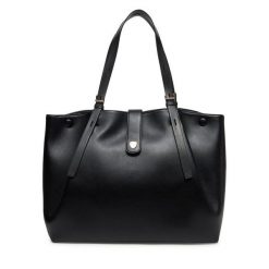 Torebka Blauer. Czarne shopper bag Blauer, bez wzorów, bez dodatków. Za 369.99 zł.