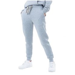 Spodnie sportowe damskie Justhype Drawstring Joggers. Szare spodnie dresowe Hype, bez wzorów, z bawełny, długie. Za 139.99 zł.