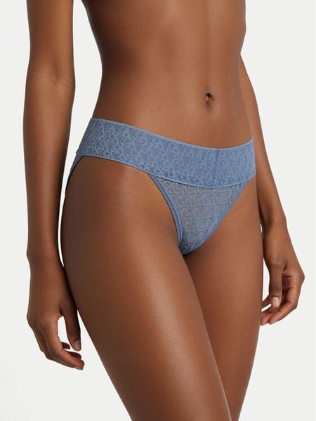 Calvin Klein Underwear Figi klasyczne LV00QD5283 Niebieski. Niebieskie figi Calvin Klein Underwear, bez wzorów, z bawełny. Za 79.99 zł.