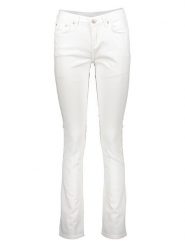 LTB Dżinsy "Aspen" - Slim fit - w kolorze białym rozmiar: W25/L32. Białe jeansy LTB, l, z aplikacjami, klasyczne. Za 56.93 zł.