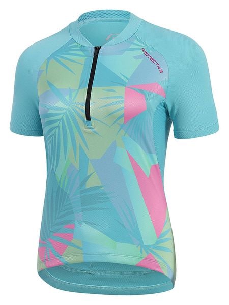 Protective Koszulka kolarska "Berry Island" w kolorze turkusowym rozmiar: 40. Niebieskie t-shirty sportowe Protective, s, bez wzorów, z materiału, bez ramiączek, rowerowe. Za 146.45 zł.