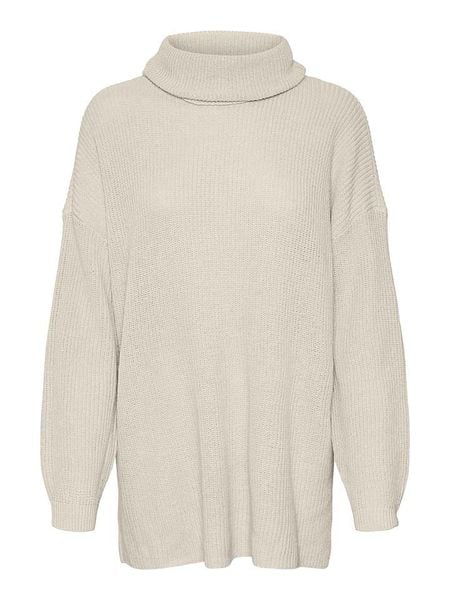 Vero Moda Golf w kolorze kremowym rozmiar: S. Brązowe swetry Vero Moda, s, bez wzorów, bez ramiączek. Za 61.17 zł.