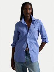 Polo Ralph Lauren Koszula 211941509001 Niebieski Slim Fit. Niebieskie koszule Polo Ralph Lauren, bez wzorów, z bawełny, bez kołnierzyka, bez ramiączek. Za 579.99 zł.