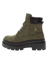 U.S. Polo Assn. Botki w kolorze khaki rozmiar: 38. Brązowe botki U.S. Polo Assn., bez wzorów, bez obcasa, bez zapięcia. Za 178.79 zł.