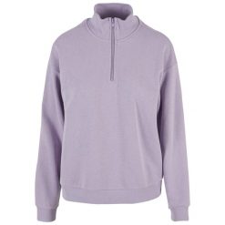 Bluza damska Urban Classics Troyer. Fioletowe bluzy Urban Classics, bez wzorów, bez kaptura. Za 231.00 zł.