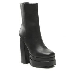 Botki Jenny Fairy. Czarne botki Jenny Fairy, bez wzorów, bez obcasa, na słupku, bez zapięcia. Za 169.99 zł.