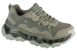 Buty sportowe Sneakersy damskie, Uno Chaos. Zielone buty treningowe Skechers, bez wzorów, z materiału, przed kostkę, bez zapięcia, trekkingowe. Za 499.99 zł.