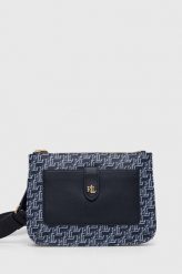 Lauren Ralph Lauren torebka kolor granatowy. Niebieskie listonoszki Lauren Ralph Lauren, bez wzorów, na ramię, bez dodatków. Za 849.99 zł.
