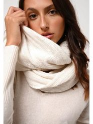 AUTHENTIC CASHMERE Kaszmirowy szal-koło "Tommy" w kolorze kremowym - 64 x 40 cm rozmiar: onesize. Brązowe szaliki i kominy AUTHENTIC CASHMERE, bez wzorów, z kaszmiru. Za 326.32 zł.