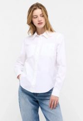 Damska Koszula Mustang Style Killeen General White 1015963 2045. Białe koszule Mustang, l, bez wzorów, bez kołnierzyka, bez ramiączek. Za 149.99 zł.