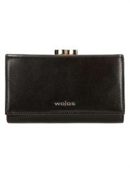 Wojas Skórzany portfel w kolorze brązowym - 14 x 8 x 3 cm rozmiar: onesize. Brązowe portfele Wojas, bez wzorów, z materiału. Za 127.99 zł.