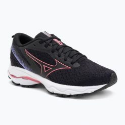 Buty do biegania damskie Mizuno Prodigy 6. Czarne buty do biegania Mizuno, bez wzorów, bez zapięcia, do biegania. Za 289.99 zł.