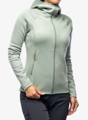 Bluza z kapturem damska Montane Fury Hoodie. Zielone bluzy Montane, l, bez wzorów, z materiału, bez ramiączek, z kapturem. Za 433.39 zł.