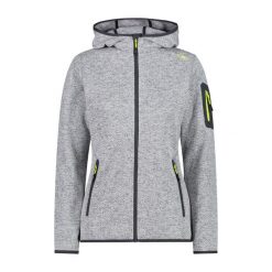 Polar z kapturem dla kobiet CMP. Szare bluzy z polaru CMP, bez wzorów, z polaru, narciarskie. Za 338.50 zł.