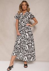 Czarna Kopertowa Sukienka z Wiskozy z Wiązanym Paskiem Norzia. Czarne sukienki Renee, na co dzień, l, bez wzorów, z wiskozy, eleganckie, bez kołnierzyka, bez ramiączek, maxi, kopertowe. W wyprzedaży za 67.99 zł.
